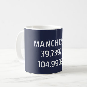 Taza De Café Latitud Longitud de Mánchester