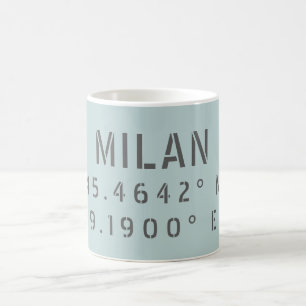 Taza De Café Latitud Longitud de Milán