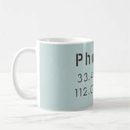 Taza De Café Latitud Longitud de Phoenix