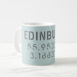 Taza De Café Latitud y longitud de Edimburgo