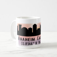 Latitud y Longitud del horizonte de Anaheim 
