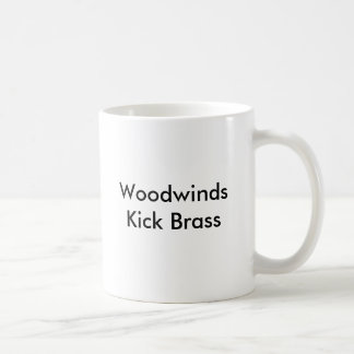 Taza De Café Latón del retroceso de los instrumentos de viento