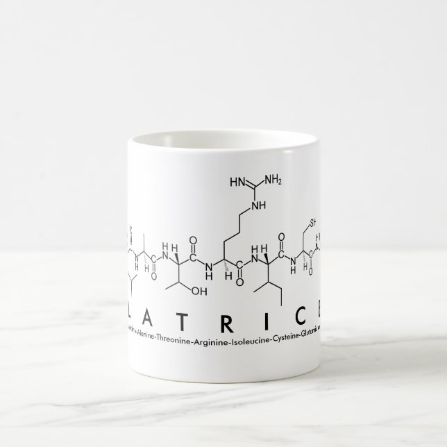 Taza De Café Latrice peptide nombre mug (Centro)