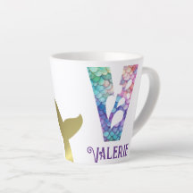 12 oz Monogramed Mermaid con estilo