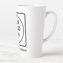 Taza De Café Latte 17oz Custom Logo Tall Latte No Min Promo mug