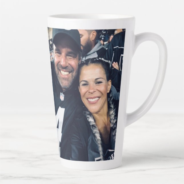 Taza De Café Latte 17oz Latte Love Personalizado Foto Mug De Zazz_it (Derecha)