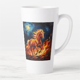 Taza De Café Latte „2026 – Das Jahr des Feuerpferds“