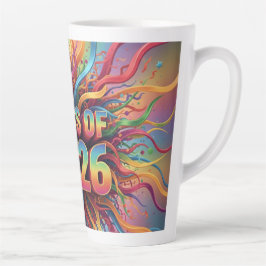 Taza De Café Latte 2026 Graduate Ribbons Mug