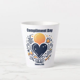 Taza De Café Latte 24 ene. - Día del cumplido