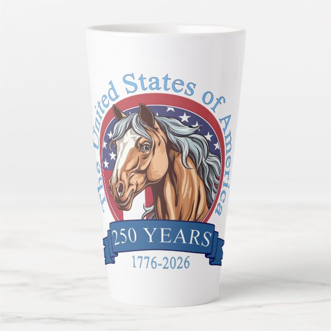 Taza De Café Latte 250 Aniversario Estados Unidos (Anverso)
