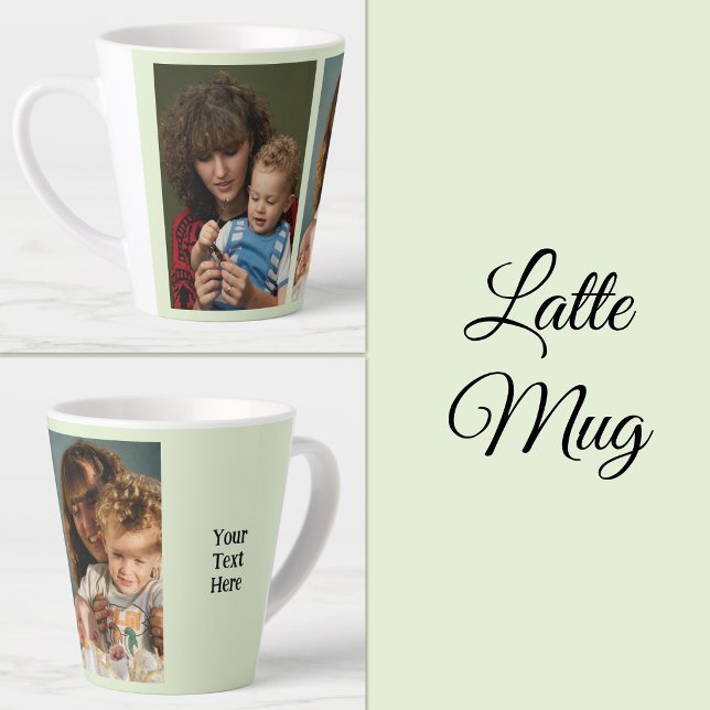 Taza De Café Latte 2 foto añadir texto blanco verde (Subido por el creador)