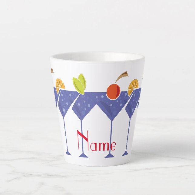 Taza De Café Latte 3 Martini Cocktails Thunder_Cove (Anverso)