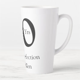 Taza De Café Latte 40 years aged to perfection birthday name simple 