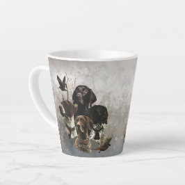 Taza De Café Latte 4 Colores de puntero de cortometraje alemanes