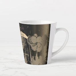 Taza De Café Latte 8.º Boda de bronce Steampunk