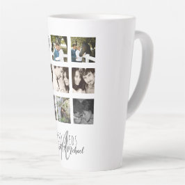 Taza De Café Latte 8 x COLLAGE DE FOTOS BODA personalizado de recién