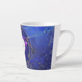Taza De Café Latte 9.º aniversario Boda Lapis Lazuli Color