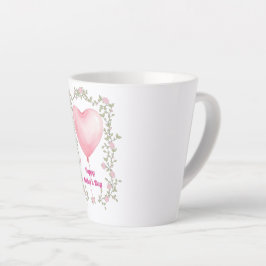 Taza De Café Latte A beautiful Cup for Mother's Day- Pastel pink