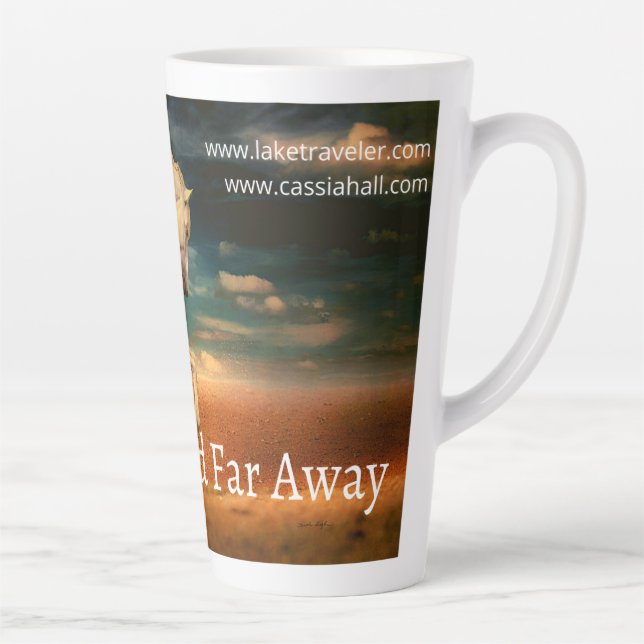 Taza De Café Latte A Land Far Away Latte Mug (Derecha)