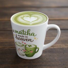 Taza De Café Latte A Matcha Made in Heaven Cute Funny Pun