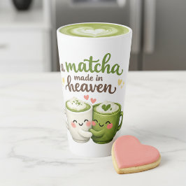Taza De Café Latte A Matcha Made in Heaven Cute Funny Pun