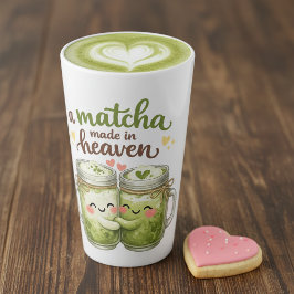 Taza De Café Latte A Matcha Made in Heaven Cute Funny Pun