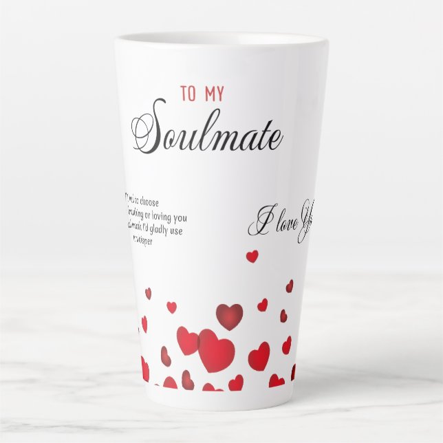 Taza De Café Latte A mi Alma Gemela (Anverso)