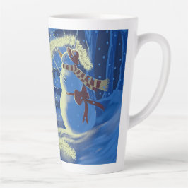 Taza De Café Latte A Snowman Christmas Latte Mug