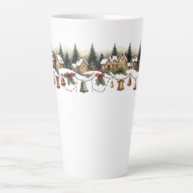 Taza De Café Latte A Village Wrapped in Christmas Magic (Anverso)