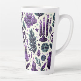 Taza De Café Latte A Wiccan Pattern 1