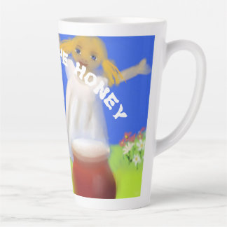 Taza De Café Latte Abejas de miel