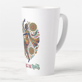 Taza De Café Latte Abraza el baile de las raíces