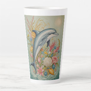 Taza De Café Latte Abrazo oceánico