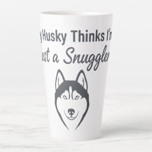 Taza De Café Latte Abridor divertido de perro Husky