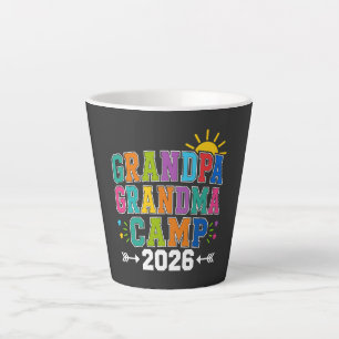 Taza De Café Latte Abuelo Abuela Campamento 2026