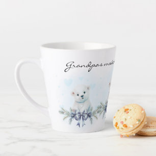 Taza De Café Latte Abuelo azul hace que la vida sea más dulce revelac