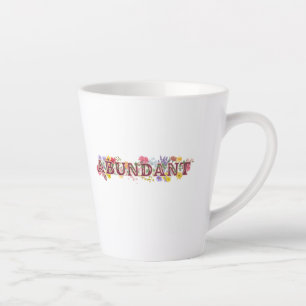 Taza De Café Latte Abundante retiro femenino