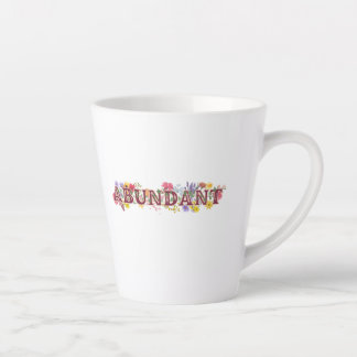 Taza De Café Latte Abundante retiro femenino