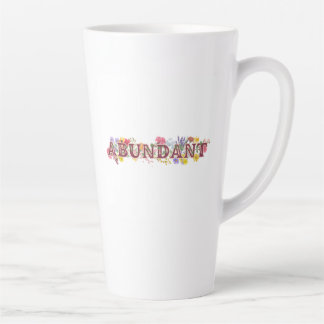 Taza De Café Latte Abundante retiro femenino