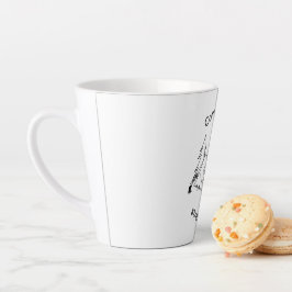 Taza De Café Latte Acampar menos estrés
