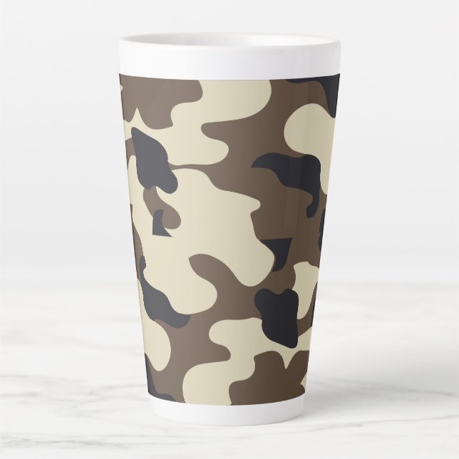 Taza De Café Latte Accesorios para camuflaje (Anverso)
