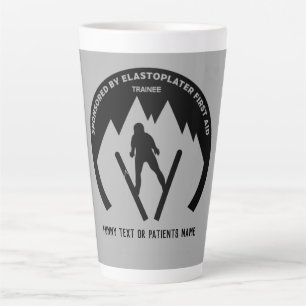Taza De Café Latte Accidente de esquí se recuperan pronto