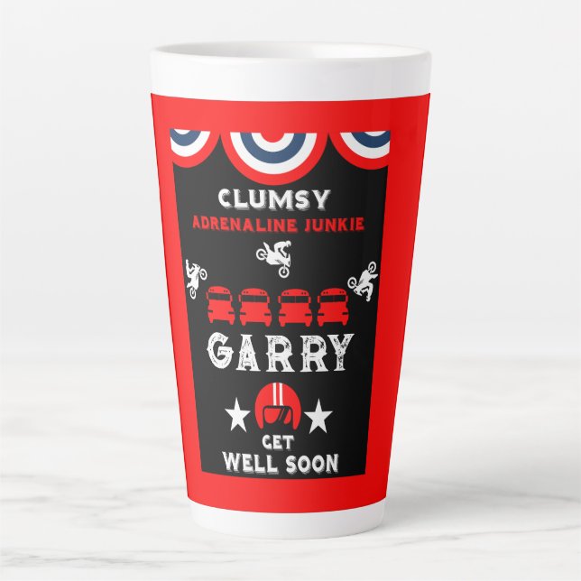 Taza De Café Latte Accidente torpe (Anverso)