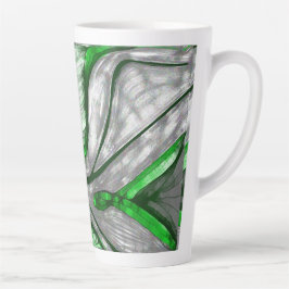 Taza De Café Latte Acero verde