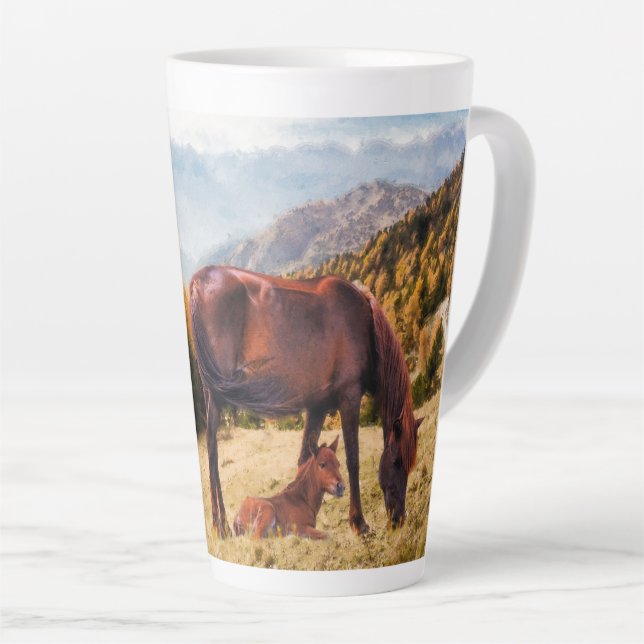 Taza De Café Latte Acogedor otoño       (Ángulo derecho)