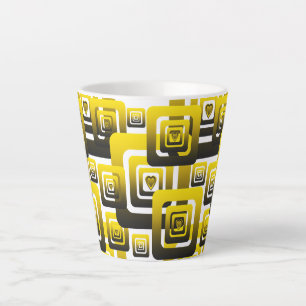 Taza De Café Latte Activate My Heart Pattern