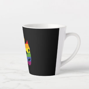 Taza De Café Latte Actriz gay LGBT de teatro Rainbow