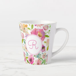 Taza De Café Latte Acuarela Boho Pastel