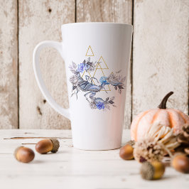 Taza De Café Latte Acuarela Escorpio Astrología Zodiaco | Monograma