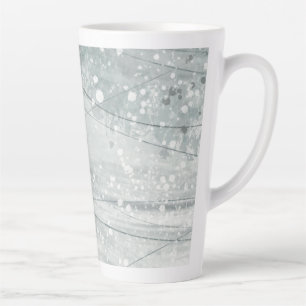 Taza De Café Latte acuarela gris